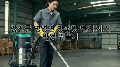 🏡 강진군 병영면 방충망 먼지 제거, 🐶🐱 맘껏 뛰놀게!